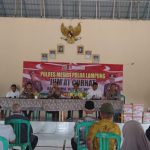 Jajaran Polres Mesuji bersama dengan Polsek Simpang Pematang melaksanakan kegiatan Jumat Curhat