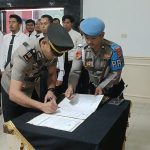 Polres Mesuji menggelar upacara Serah Terima Jabatan