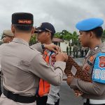 Jajaran Polres Mesuji melaksanakan Apel Gelar Pasukan Operasi Keselamatan Krakatau 2026