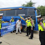 Sat Lantas Polres Mesuji melaksanakan inspeksi menyeluruh terhadap kendaraan umum