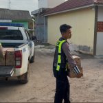 Jajaran Sat Lantas Polres Mesuji Gelar TASI BERKAH PRESISI, Bagikan Air Mineral di Masjid dan Mushola Kecamatan Simpang Pematang