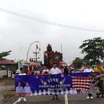 Wakili Kapolres Mesuji Kabag Ren Hadiri Pawai dan Festival Ogoh-Ogoh di Simpang Pematang Jelang Nyepi 1948 Saka